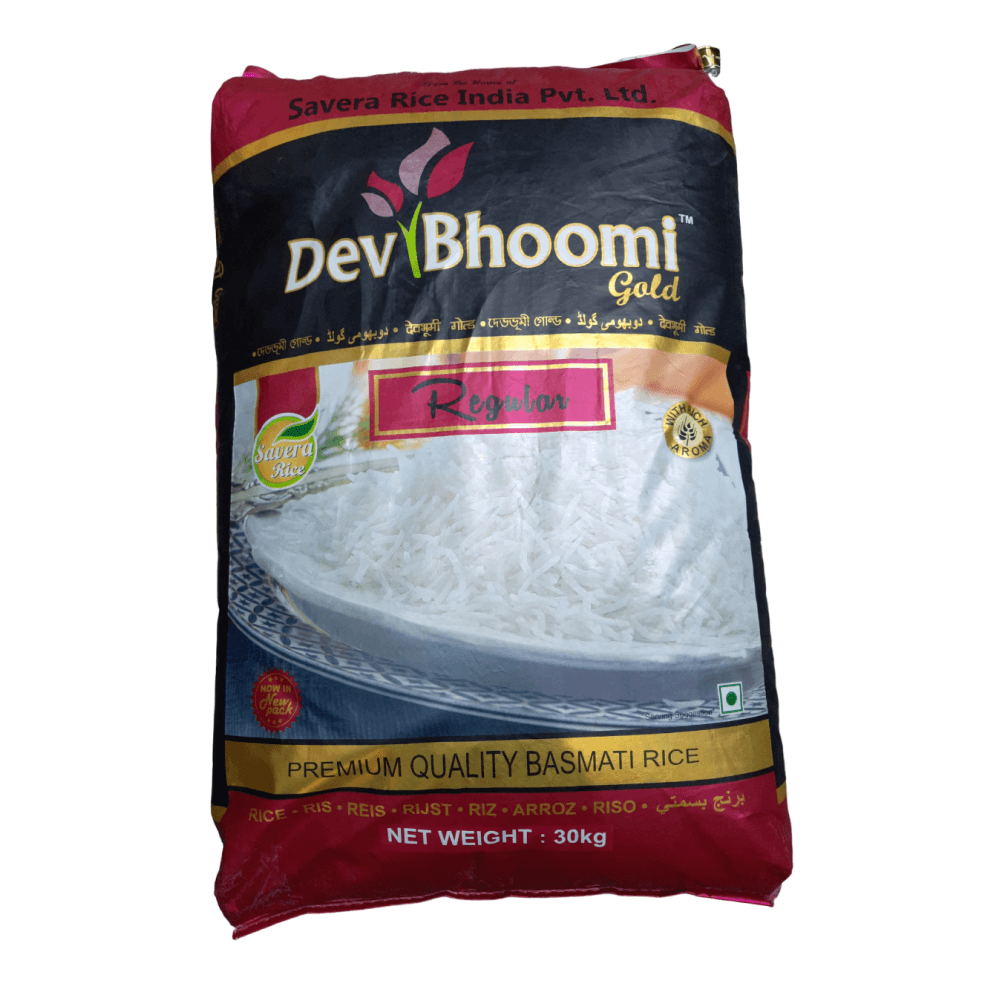 Dev Bhumi - Gold Regular Sella Basmati Rice, 30 Kg