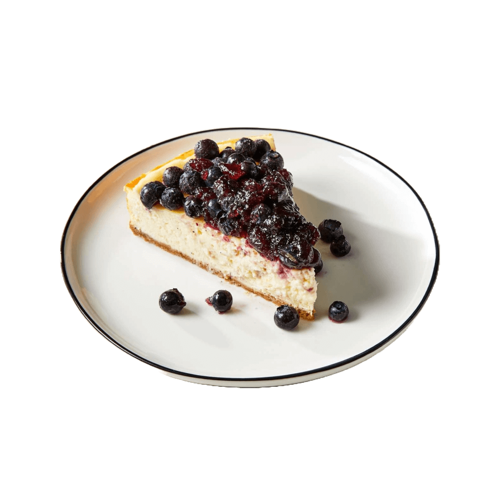 Baker Circle - Blueberry Baked Cheesecake Slice, 110 gm/pc (Pack of 12), Frozen