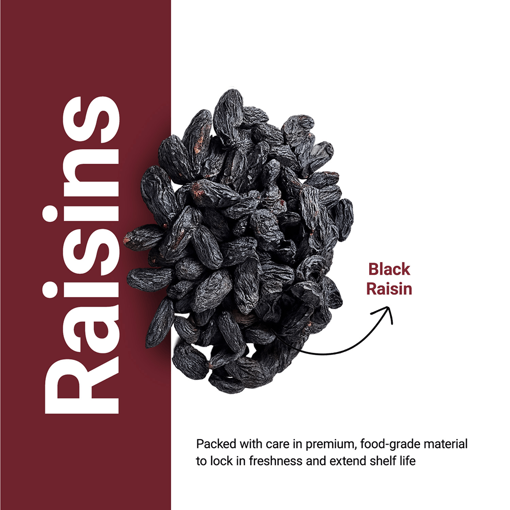 Kitchen Essentials (Nutraj) - Black Raisin, 1 Kg image