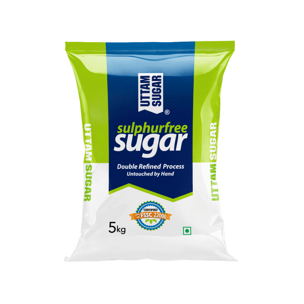 Uttam - Double Refined Sugar, 5 Kg