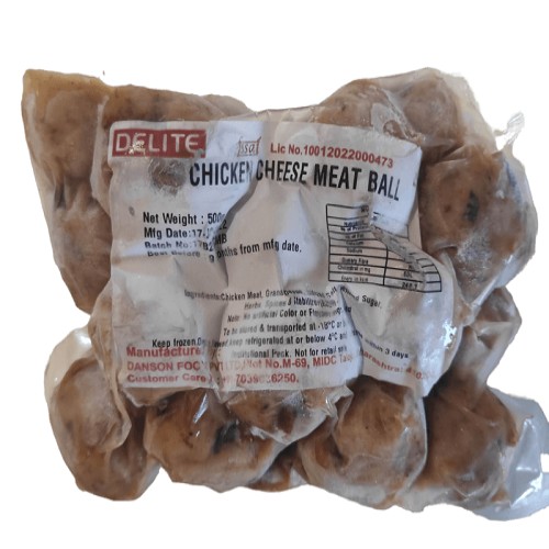 Delite- Chicken Cheese Meatball (Frozen), 1 Kg Pack