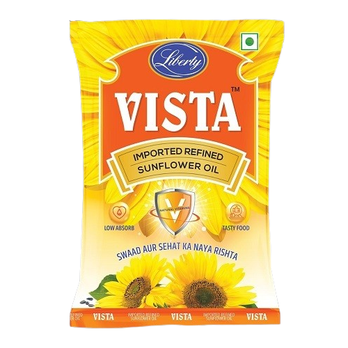 Vista - Refined Sunflower Oil, 1 L Pouch (Pack of 12)